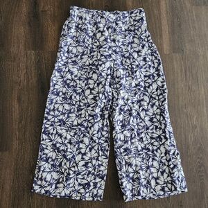 Tahari 100% Linen Wide Leg Beachy Coastal Pant Size Large